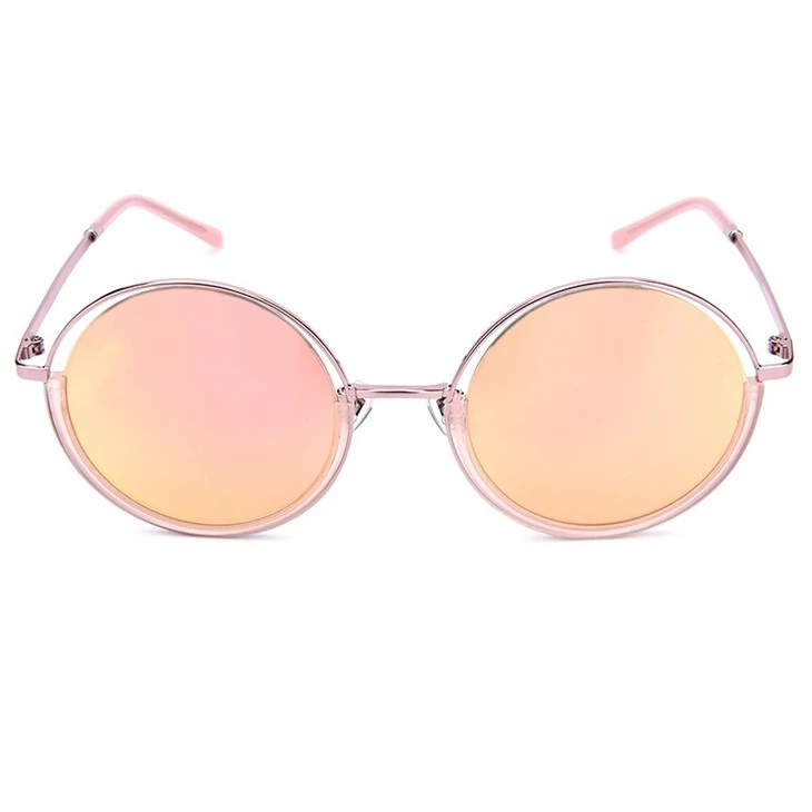 Rose gold vintage round sunglasses  (2)